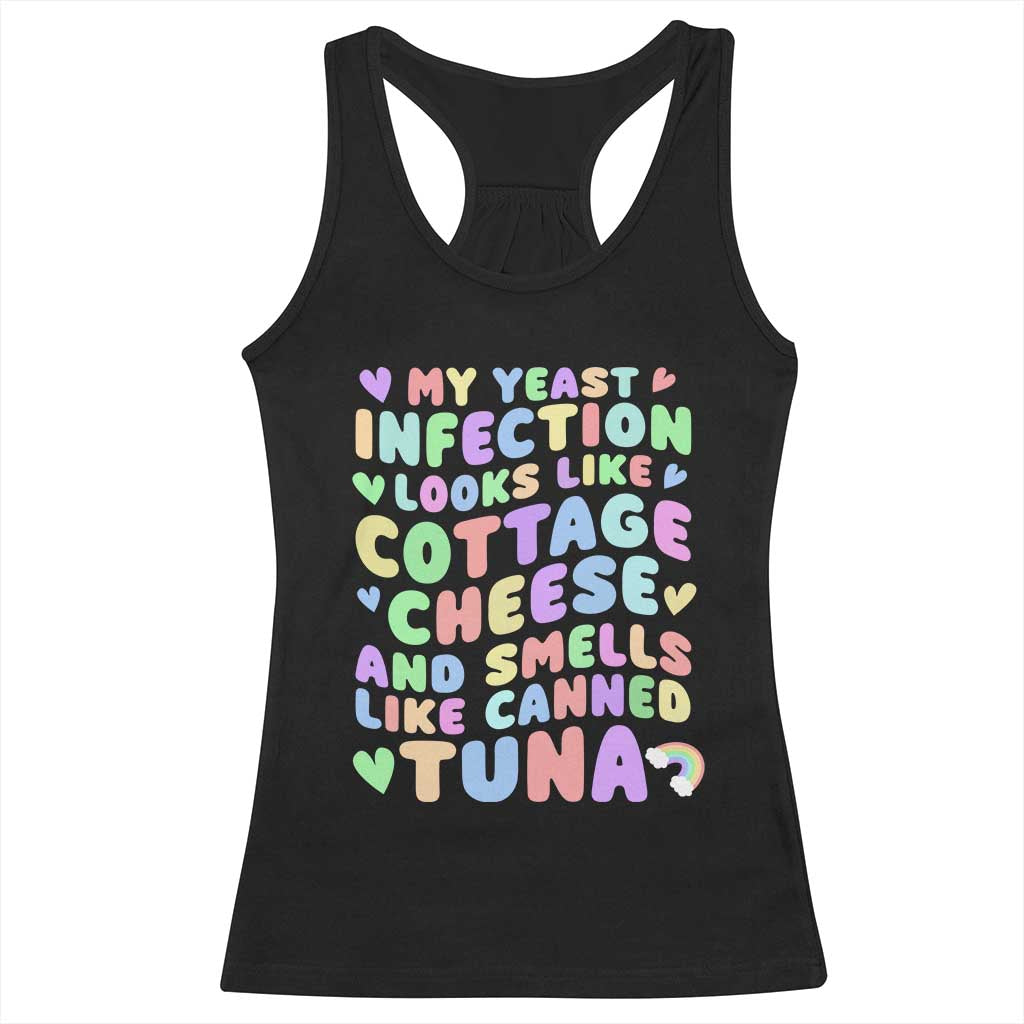 Inappropriate Adult Racerback Tank Top Funny My Yeast Infection Roulette Game TS10 Black Print Your Wear