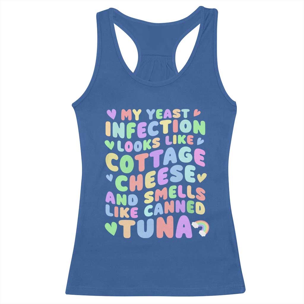 Inappropriate Adult Racerback Tank Top Funny My Yeast Infection Roulette Game TS10 Royal Blue Print Your Wear