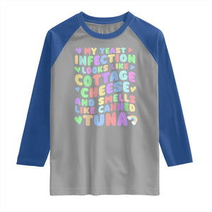 Inappropriate Adult Raglan Shirt Funny My Yeast Infection Roulette Game TS10 Sport Gray Royal Print Your Wear