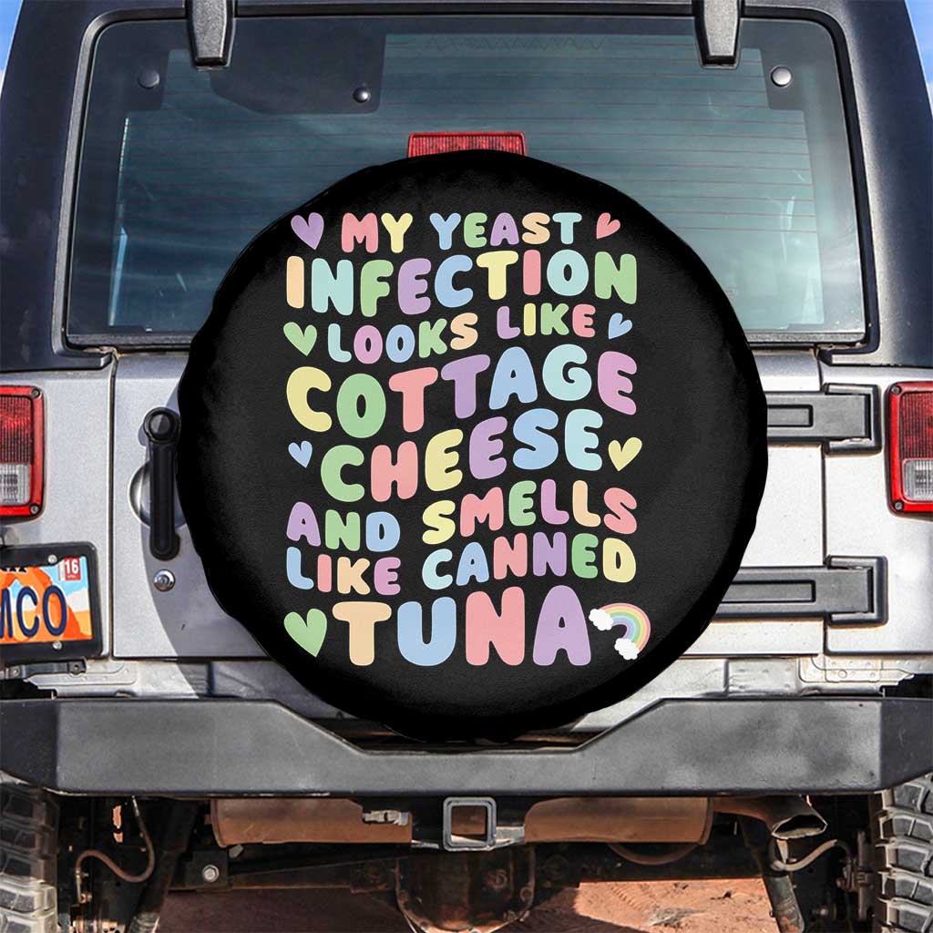 Inappropriate Adult Spare Tire Cover Funny My Yeast Infection Roulette Game TS10 No hole Black Print Your Wear
