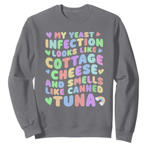 Inappropriate Adult Sweatshirt Funny My Yeast Infection Roulette Game TS10 Charcoal Print Your Wear