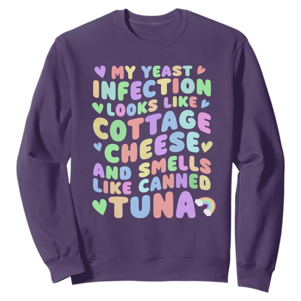 Inappropriate Adult Sweatshirt Funny My Yeast Infection Roulette Game TS10 Purple Print Your Wear