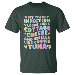 Inappropriate Adult T Shirt Funny My Yeast Infection Roulette Game TS10 Dark Forest Green Print Your Wear