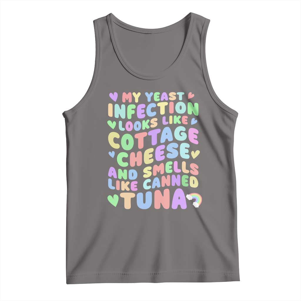 Inappropriate Adult Tank Top Funny My Yeast Infection Roulette Game TS10 Deep Heather Print Your Wear