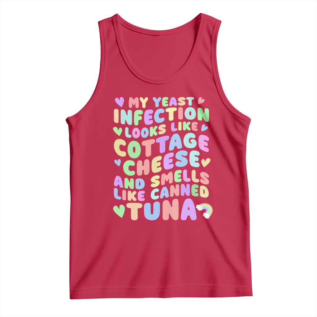 Inappropriate Adult Tank Top Funny My Yeast Infection Roulette Game TS10 Red Print Your Wear