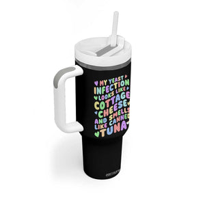 Inappropriate Adult Tumbler With Handle Funny My Yeast Infection Roulette Game TS10 Print Your Wear