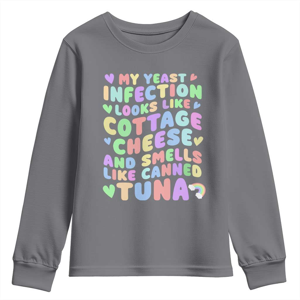 Inappropriate Adult Youth Sweatshirt Funny My Yeast Infection Roulette Game TS10 Charcoal Print Your Wear