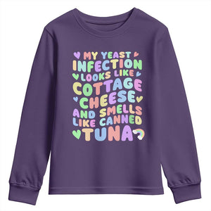 Inappropriate Adult Youth Sweatshirt Funny My Yeast Infection Roulette Game TS10 Purple Print Your Wear