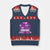 Dirty Humor V-Neck Knit Sweater Vest My Breath Smells Like Foreskin TS10 Navy Red Print Your Wear