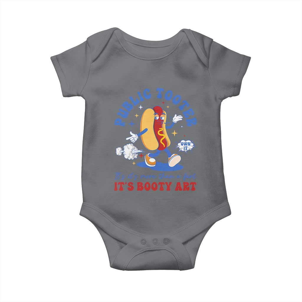 Funny Embarrassing Baby Onesie Public Tooter It's More Than A Fart Inappropriate TS10 Charcoal Print Your Wear