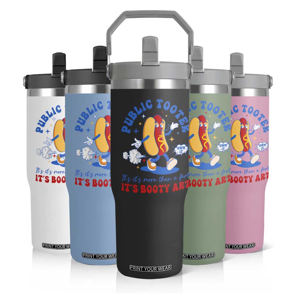 Funny Embarrassing Flip Straw Tumbler Public Tooter It's More Than A Fart Inappropriate TS10 Print Your Wear
