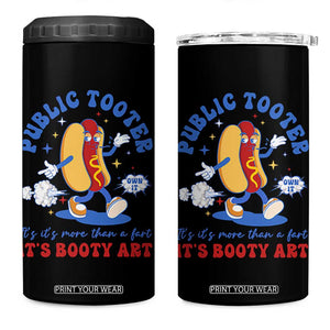 Funny Embarrassing 4 in 1 Can Cooler Tumbler Public Tooter It's More Than A Fart Inappropriate TS10 One Size: 16 oz Black Print Your Wear
