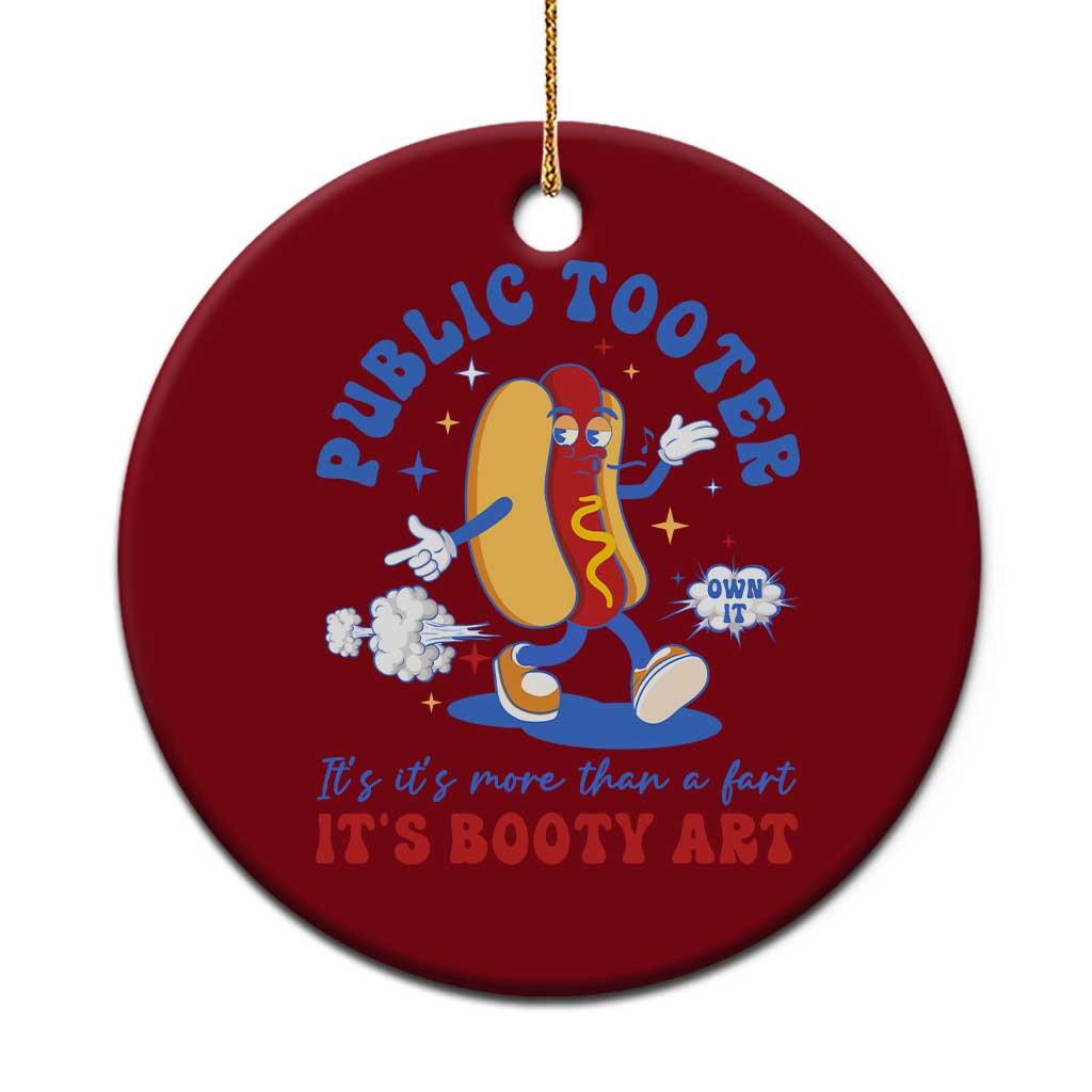 Funny Embarrassing Ceramic Ornament Public Tooter It's More Than A Fart Inappropriate TS10 1pc Red Print Your Wear