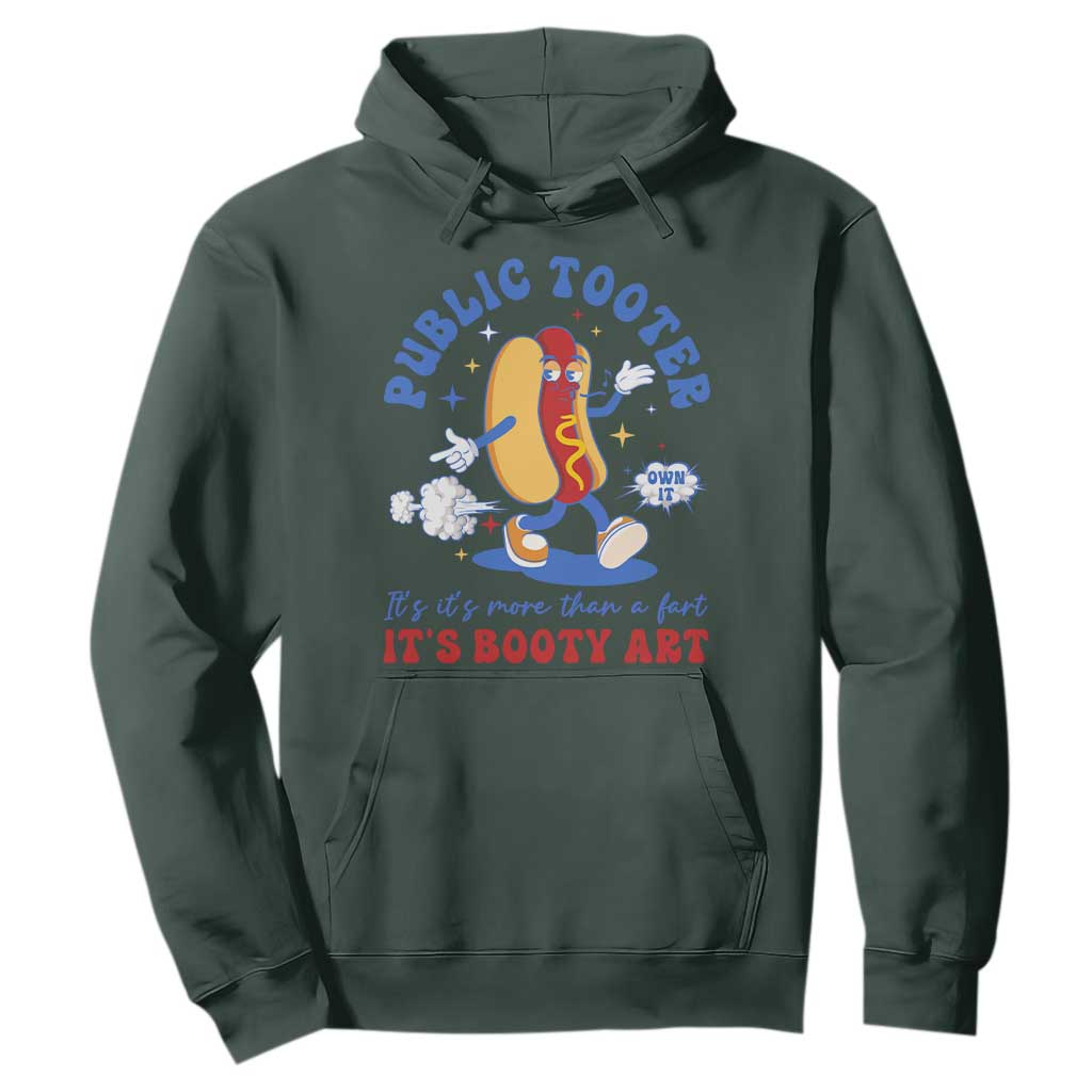 Funny Embarrassing Hoodie Public Tooter It's More Than A Fart Inappropriate TS10 Dark Forest Green Print Your Wear