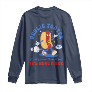 Funny Embarrassing Long Sleeve Shirt Public Tooter It's More Than A Fart Inappropriate TS10 Navy Print Your Wear