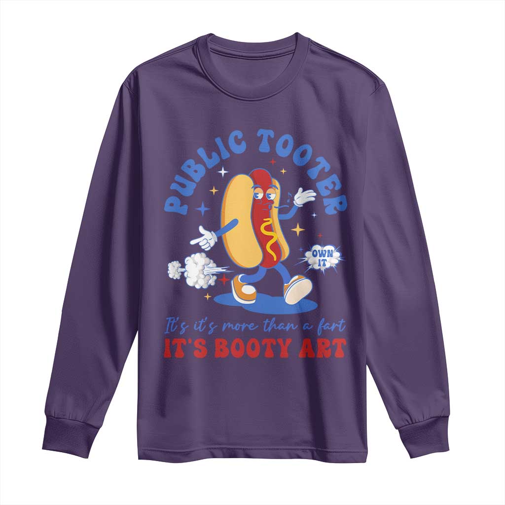 Funny Embarrassing Long Sleeve Shirt Public Tooter It's More Than A Fart Inappropriate TS10 Purple Print Your Wear