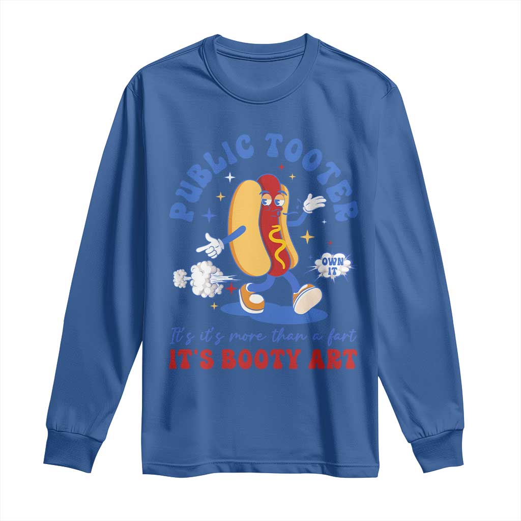 Funny Embarrassing Long Sleeve Shirt Public Tooter It's More Than A Fart Inappropriate TS10 Royal Blue Print Your Wear