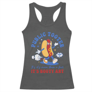 Funny Embarrassing Racerback Tank Top Public Tooter It's More Than A Fart Inappropriate TS10 Dark Heather Print Your Wear