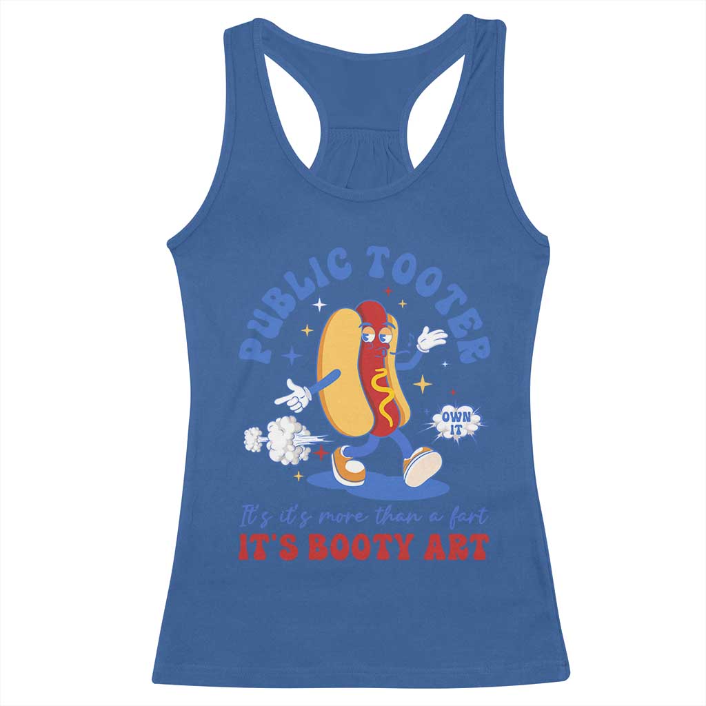 Funny Embarrassing Racerback Tank Top Public Tooter It's More Than A Fart Inappropriate TS10 Royal Blue Print Your Wear