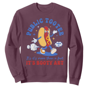 Funny Embarrassing Sweatshirt Public Tooter It's More Than A Fart Inappropriate TS10 Maroon Print Your Wear