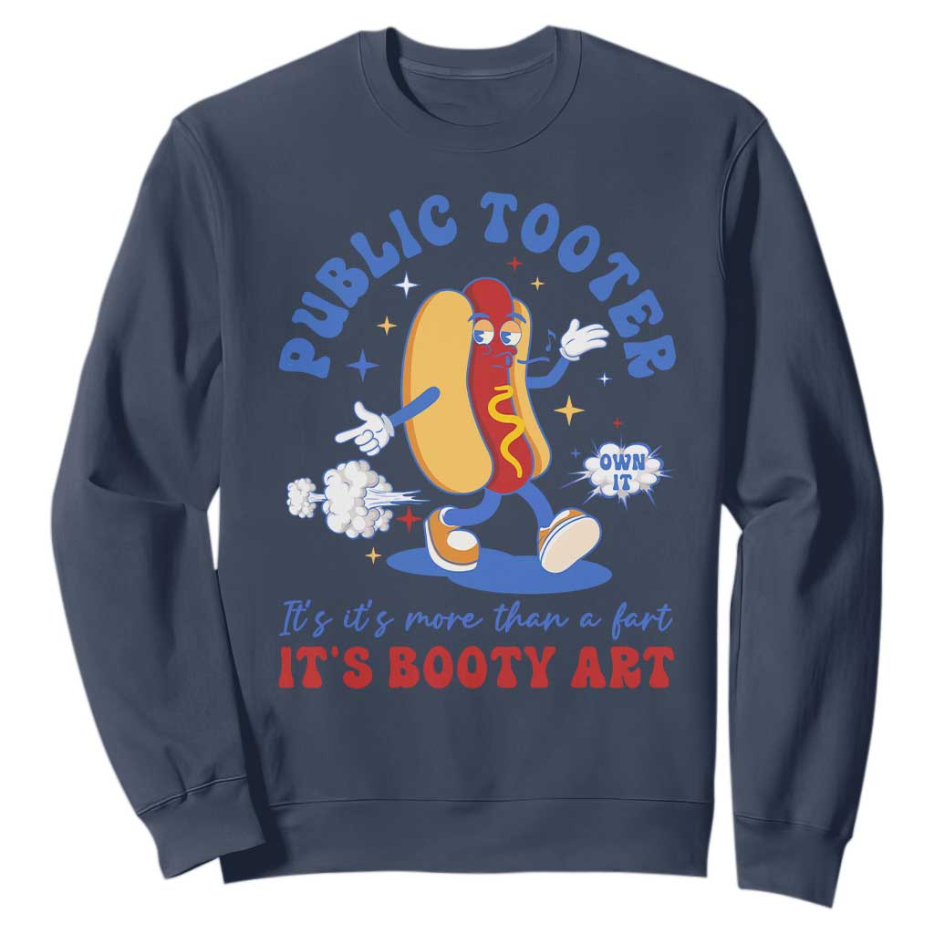 Funny Embarrassing Sweatshirt Public Tooter It's More Than A Fart Inappropriate TS10 Navy Print Your Wear