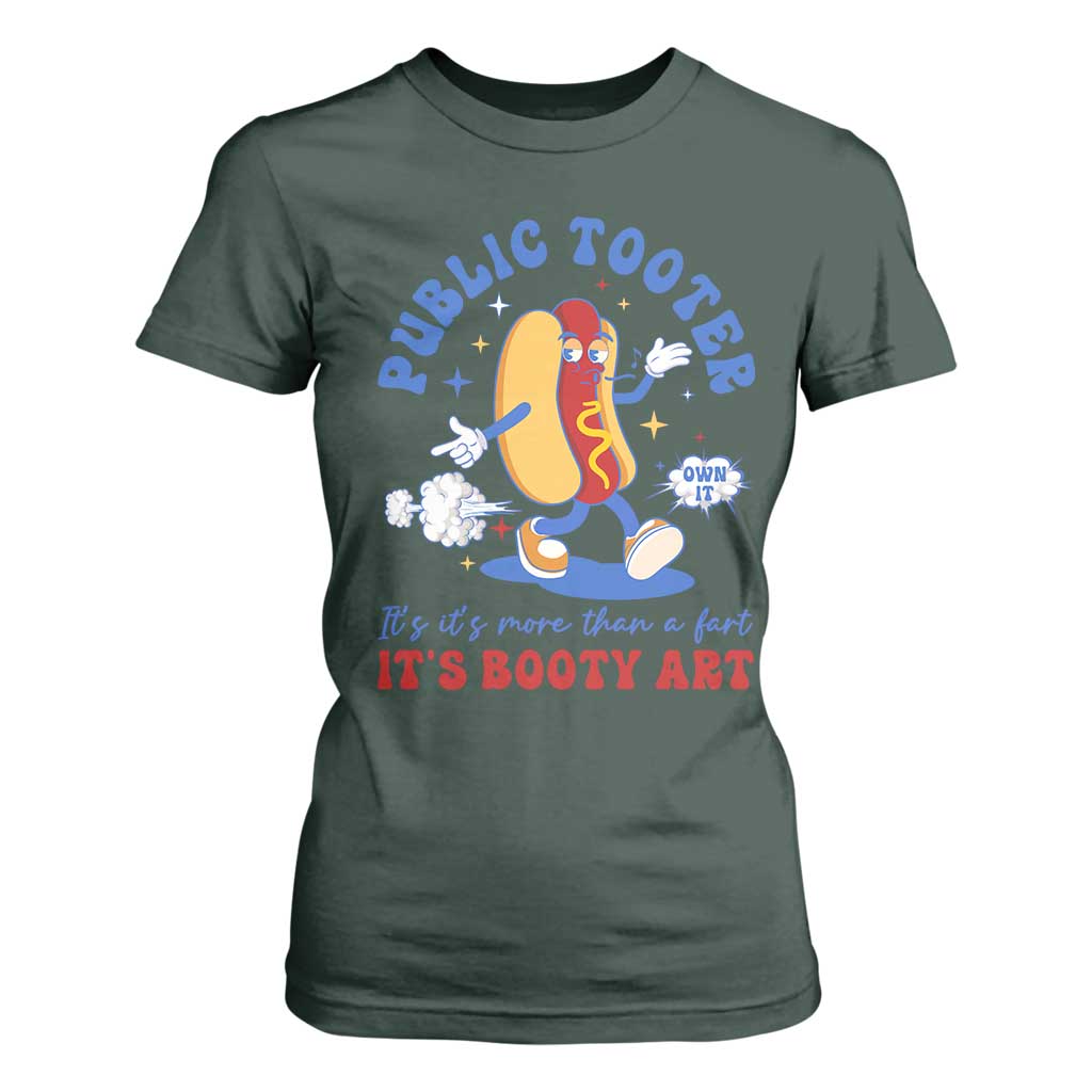 Funny Embarrassing T Shirt For Women Public Tooter It's More Than A Fart Inappropriate TS10 Dark Forest Green Print Your Wear