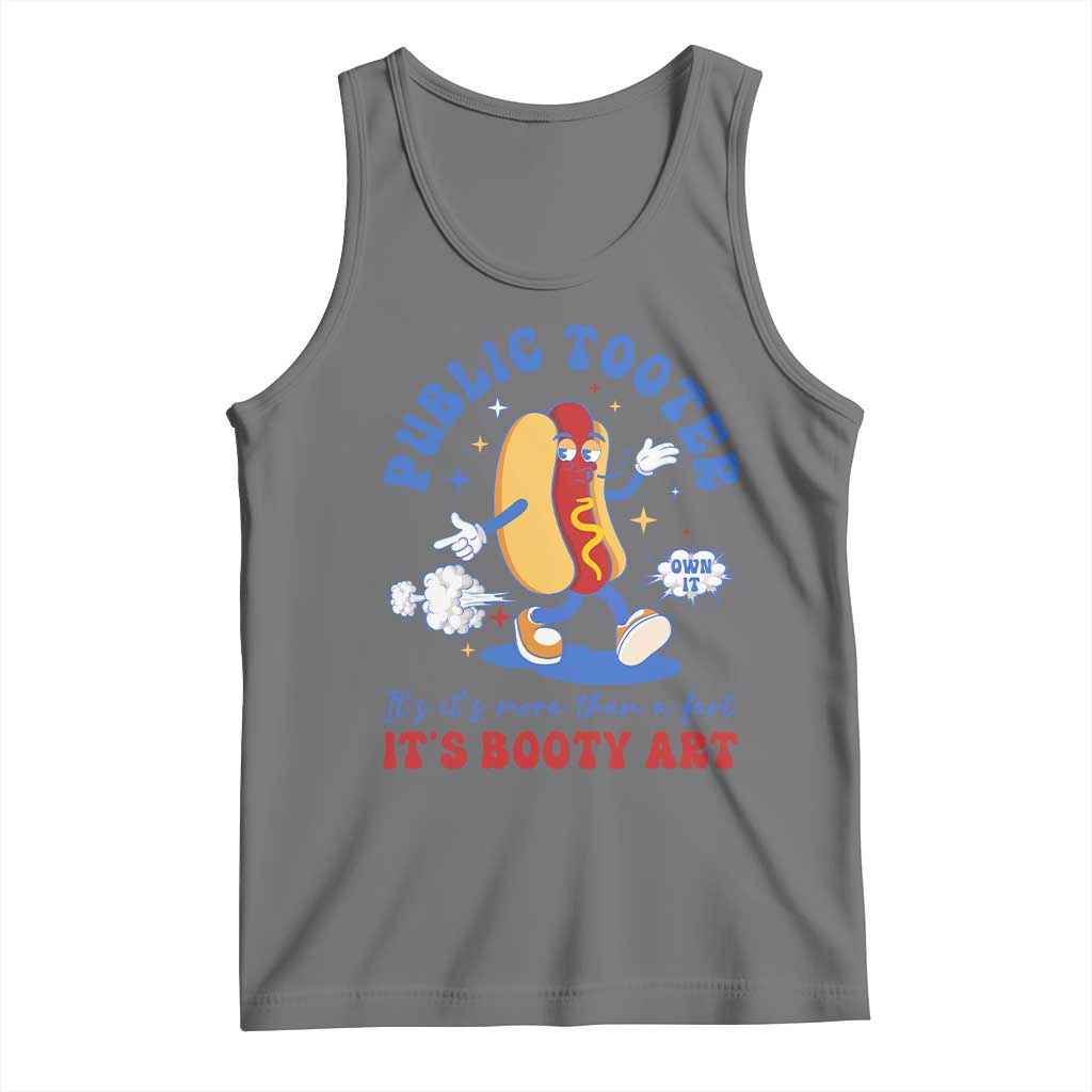 Funny Embarrassing Tank Top Public Tooter It's More Than A Fart Inappropriate TS10 Black Heather Print Your Wear