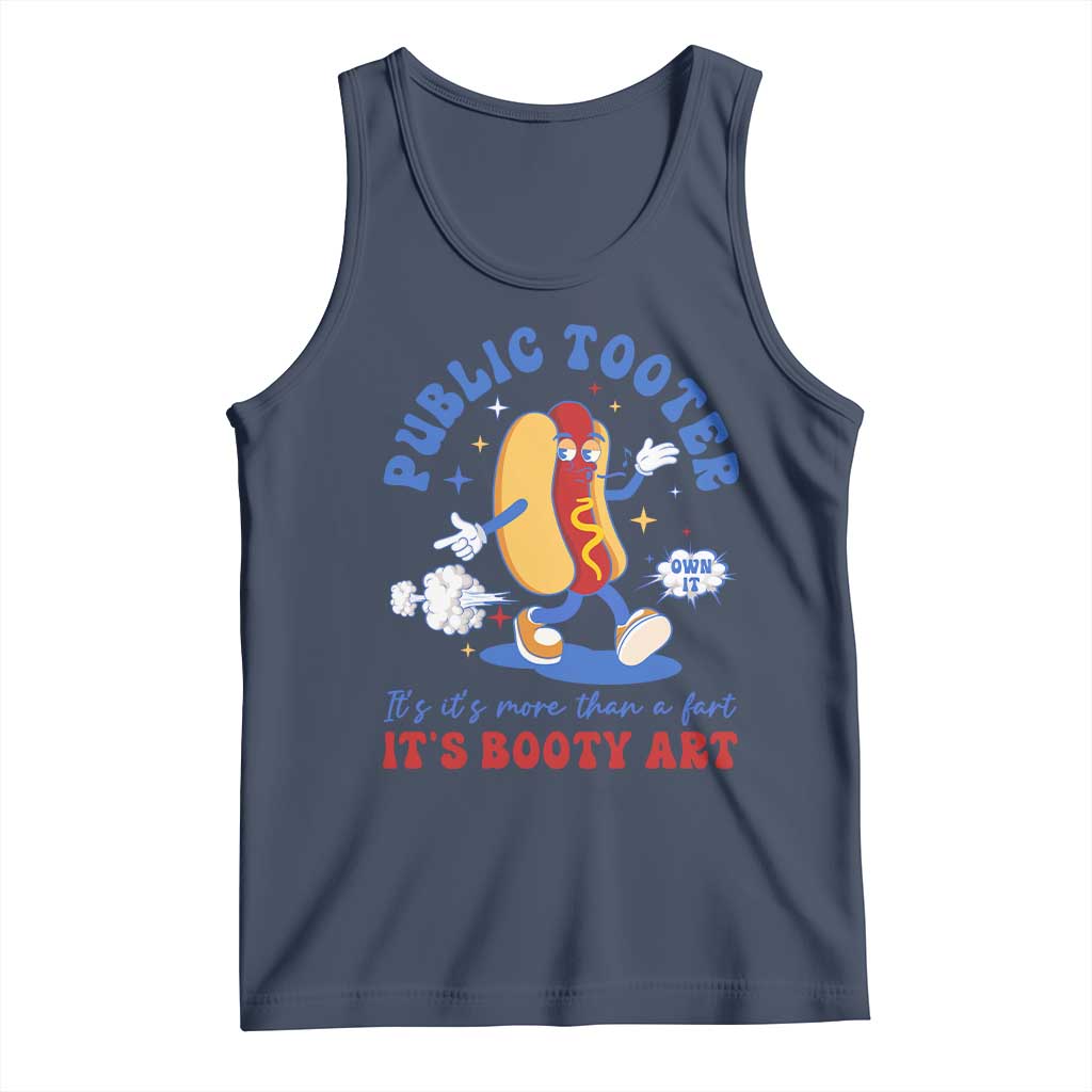 Funny Embarrassing Tank Top Public Tooter It's More Than A Fart Inappropriate TS10 Navy Print Your Wear
