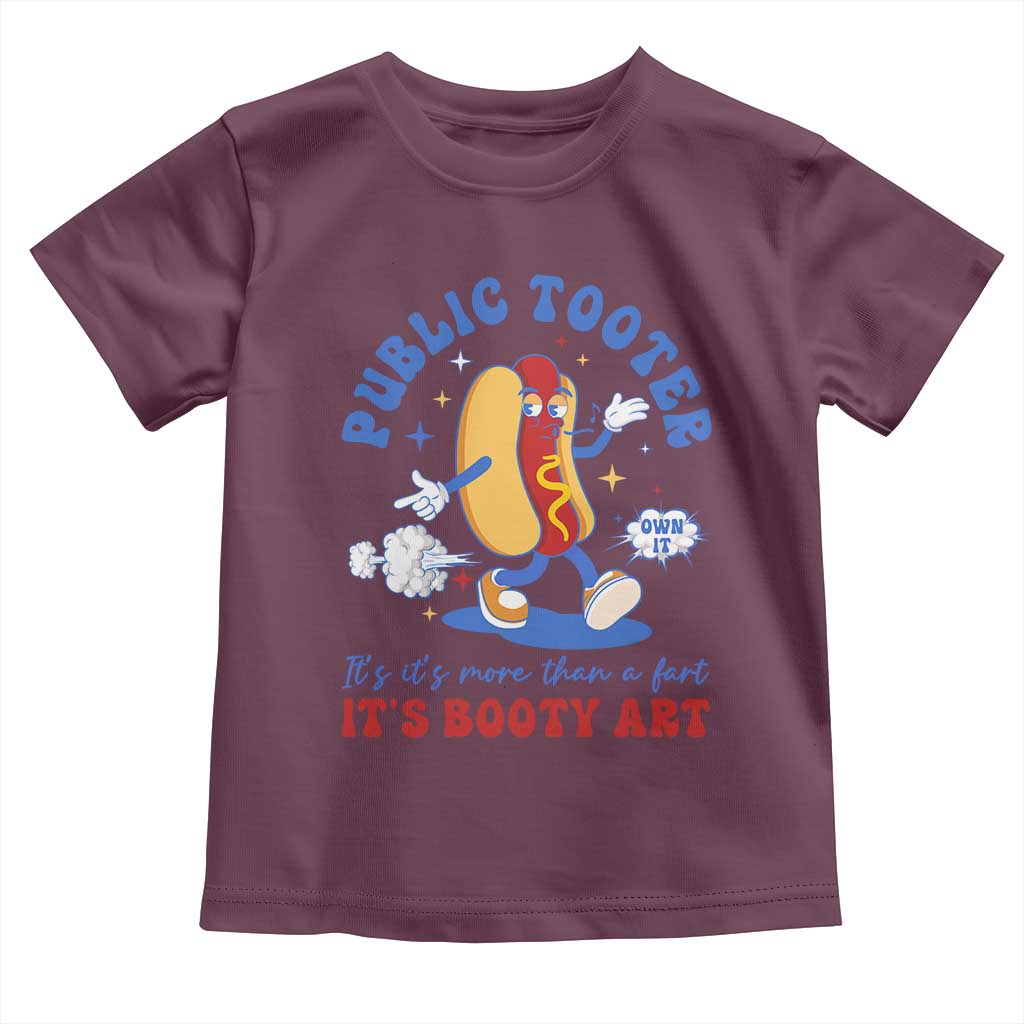 Funny Embarrassing Toddler T Shirt Public Tooter It's More Than A Fart Inappropriate TS10 Maroon Print Your Wear