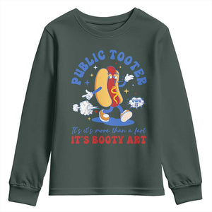 Funny Embarrassing Youth Sweatshirt Public Tooter It's More Than A Fart Inappropriate TS10 Dark Forest Green Print Your Wear