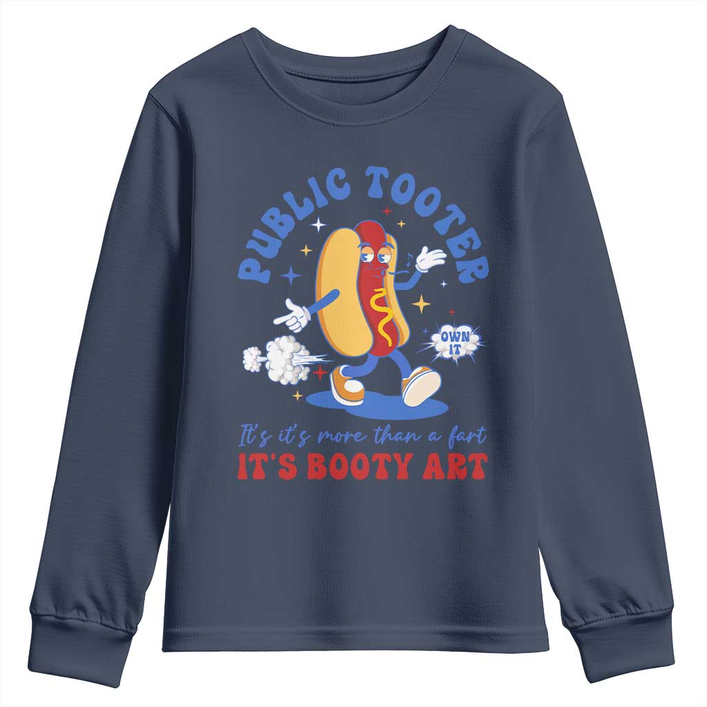 Funny Embarrassing Youth Sweatshirt Public Tooter It's More Than A Fart Inappropriate TS10 Navy Print Your Wear