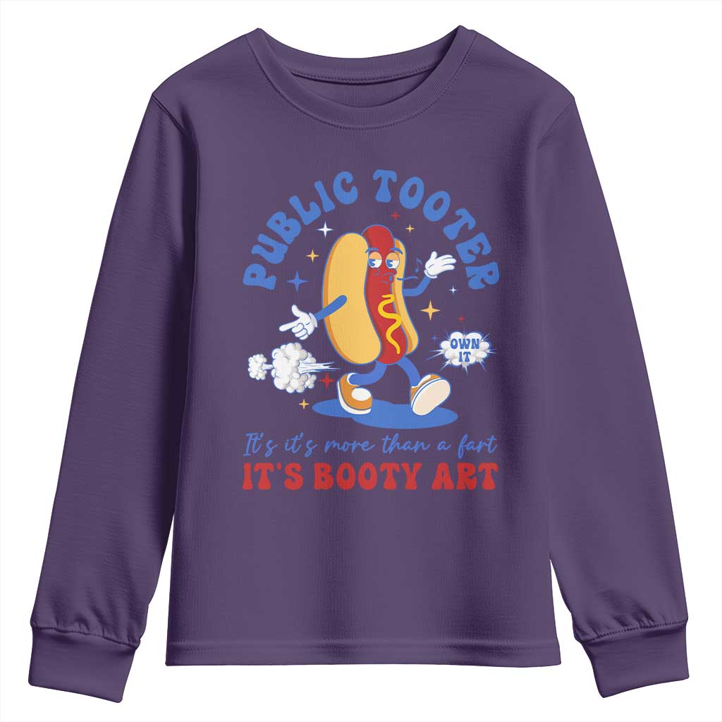 Funny Embarrassing Youth Sweatshirt Public Tooter It's More Than A Fart Inappropriate TS10 Purple Print Your Wear