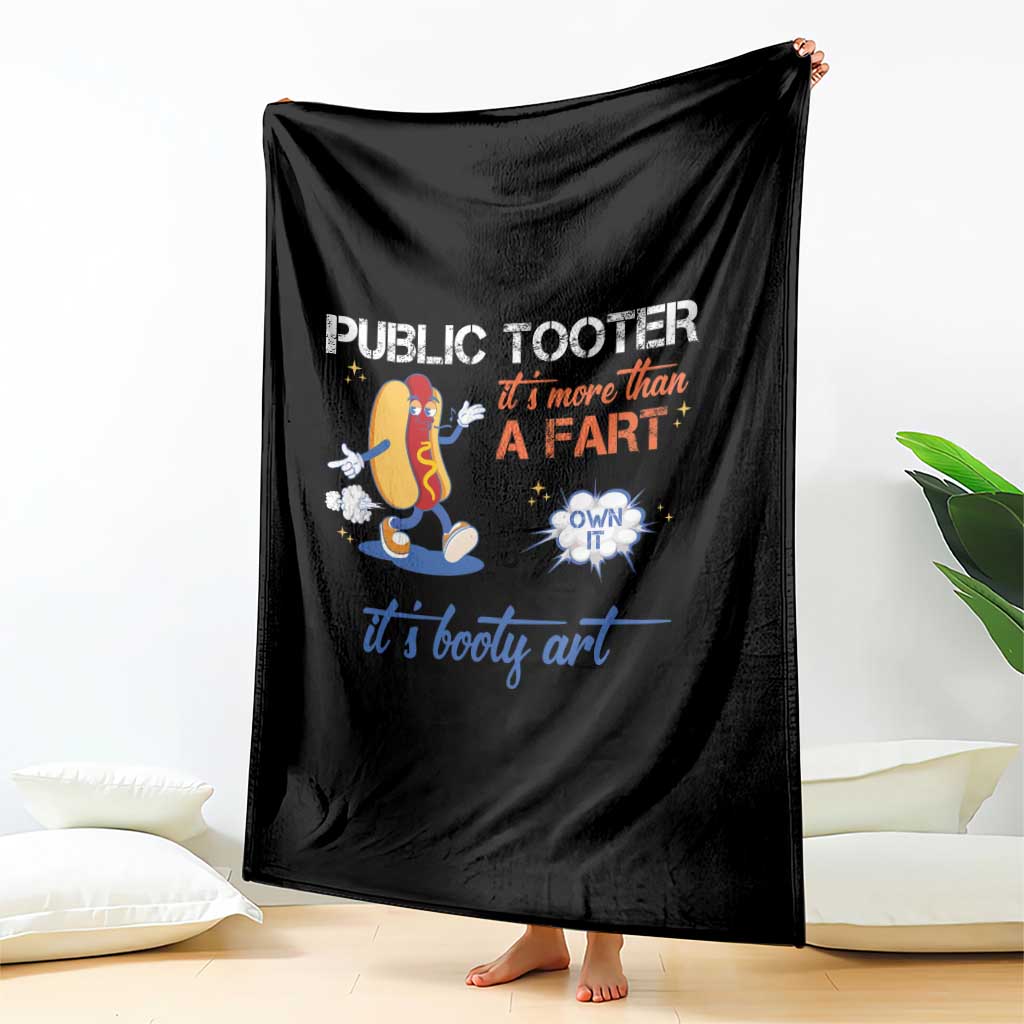 Public Tooter Throw Blanket Its More Than A Fart Funny Inappropriate Embarrassing TS10 Print Your Wear