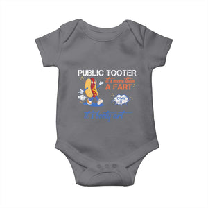 Public Tooter Baby Onesie Its More Than A Fart Funny Inappropriate Embarrassing TS10 Charcoal Print Your Wear