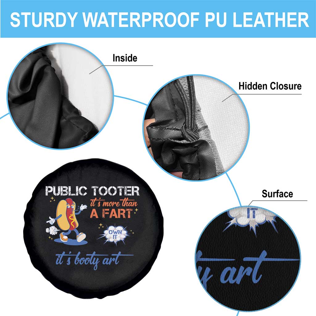 Public Tooter Spare Tire Cover Its More Than A Fart Funny Inappropriate Embarrassing TS10 Print Your Wear