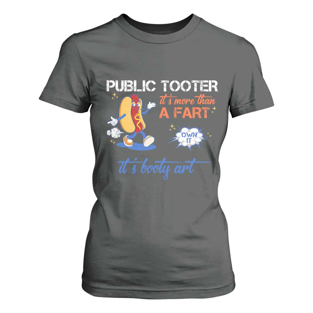 Public Tooter T Shirt For Women Its More Than A Fart Funny Inappropriate Embarrassing TS10 Dark Heather Print Your Wear