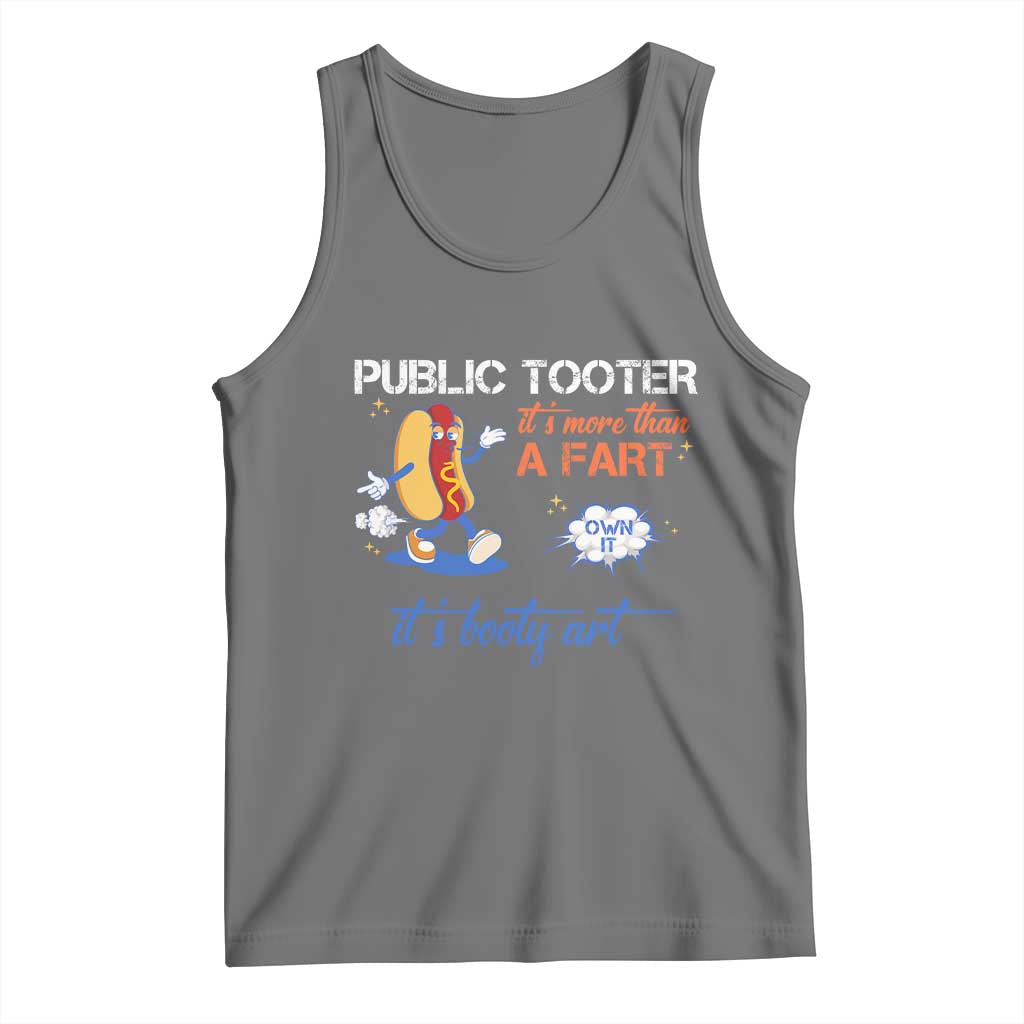 Public Tooter Tank Top Its More Than A Fart Funny Inappropriate Embarrassing TS10 Black Heather Print Your Wear