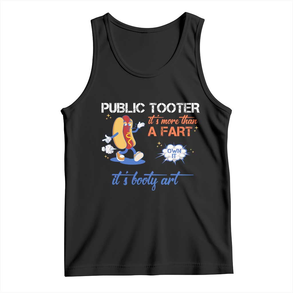Public Tooter Tank Top Its More Than A Fart Funny Inappropriate Embarrassing TS10 Black Print Your Wear