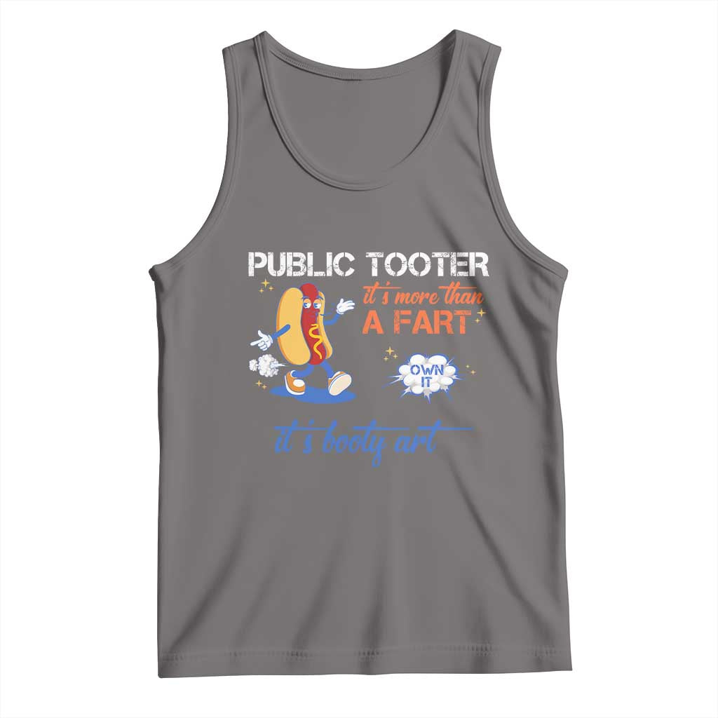 Public Tooter Tank Top Its More Than A Fart Funny Inappropriate Embarrassing TS10 Deep Heather Print Your Wear