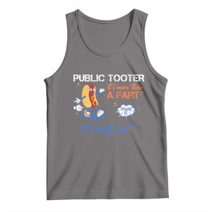 Public Tooter Tank Top Its More Than A Fart Funny Inappropriate Embarrassing TS10 Deep Heather Print Your Wear