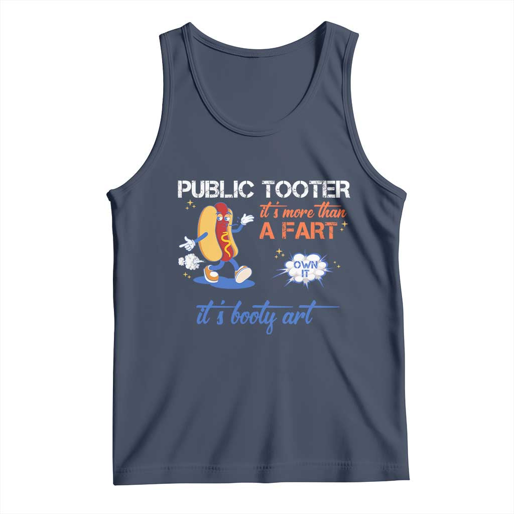 Public Tooter Tank Top Its More Than A Fart Funny Inappropriate Embarrassing TS10 Navy Print Your Wear