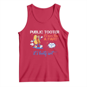 Public Tooter Tank Top Its More Than A Fart Funny Inappropriate Embarrassing TS10 Red Print Your Wear