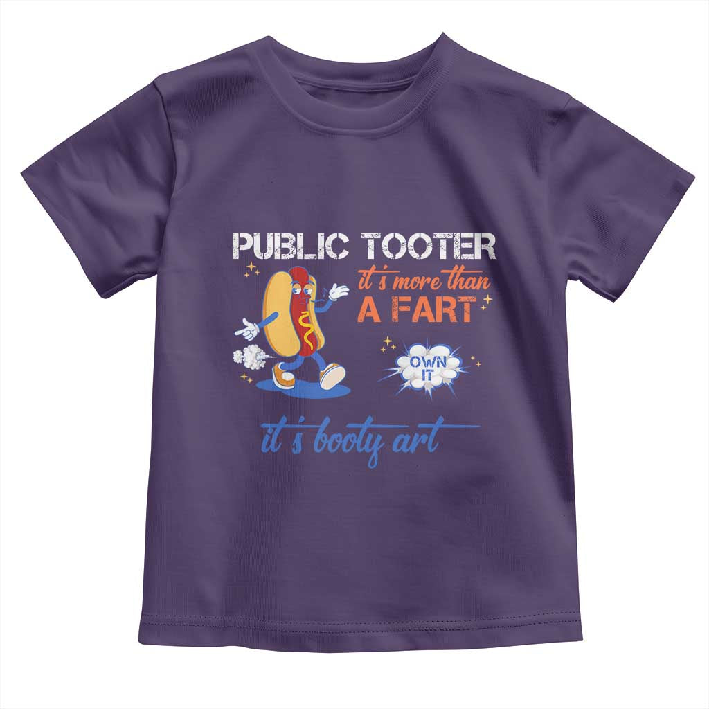 Public Tooter Toddler T Shirt Its More Than A Fart Funny Inappropriate Embarrassing TS10 Purple Print Your Wear