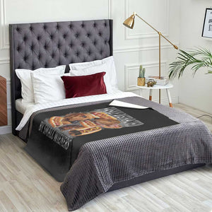 Funny Offensive Dachshund Throw Blanket Easily Distracted By Small Wieners Bootleg Meme TS10 Print Your Wear