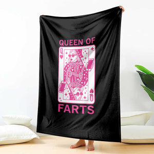 Queen of Farts Throw Blanket Funny Joke Inappropriate Fart Prank Gift TS10 Print Your Wear