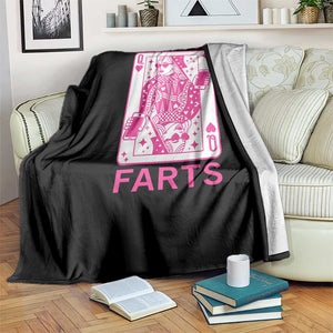 Queen of Farts Throw Blanket Funny Joke Inappropriate Fart Prank Gift TS10 Print Your Wear