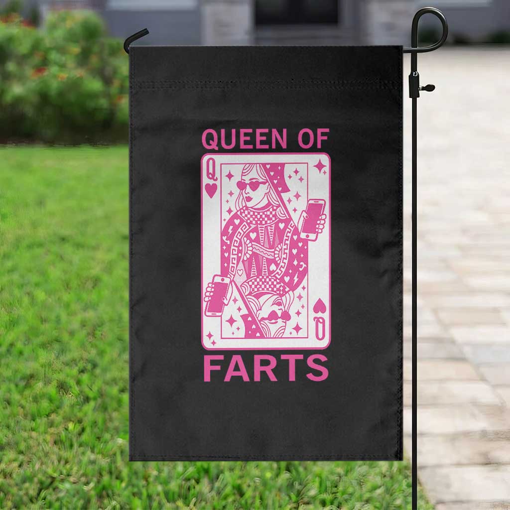 Queen of Farts Garden Flag Funny Joke Inappropriate Fart Prank Gift TS10 Print Your Wear