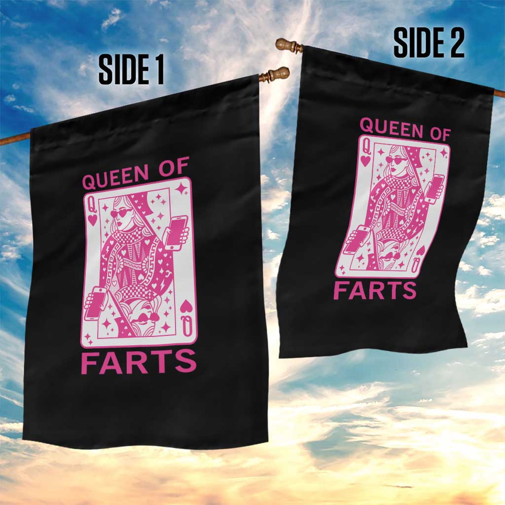 Queen of Farts Garden Flag Funny Joke Inappropriate Fart Prank Gift TS10 Print Your Wear