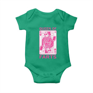 Queen of Farts Baby Onesie Funny Joke Inappropriate Fart Prank Gift TS10 Irish Green Print Your Wear