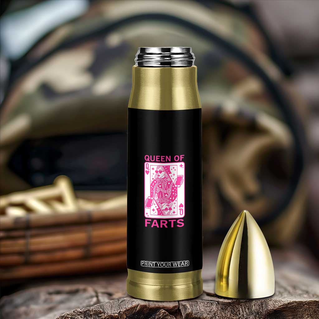 Queen of Farts Bullet Tumbler Funny Joke Inappropriate Fart Prank Gift TS10 Print Your Wear